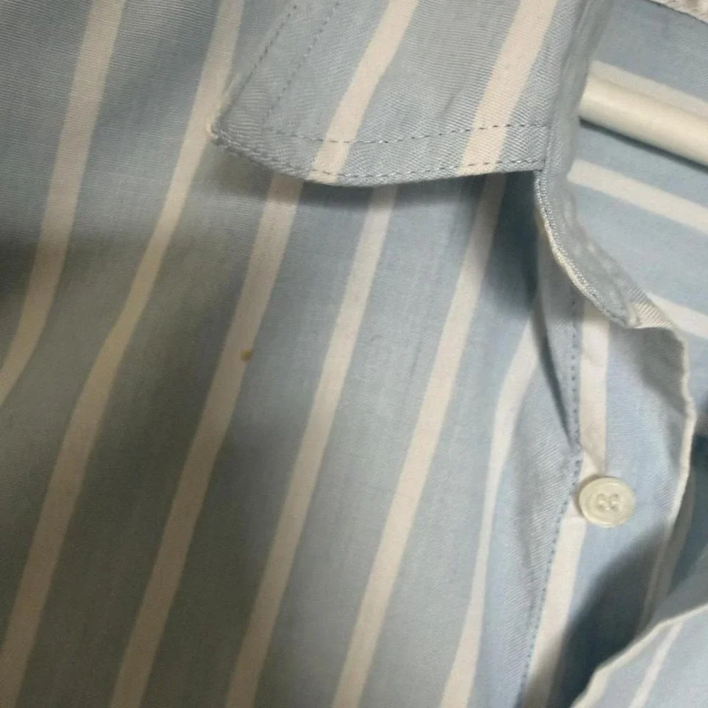 Levi's Silver Label Striped Vintage Short Sleeve Button Up Shirt Large Big‎ E